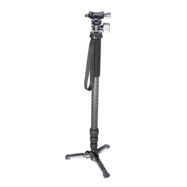 Leofoto MP-285C Carbon Fiber 4 Section Monopod - Max Load 18kg, Max Height 1650mm