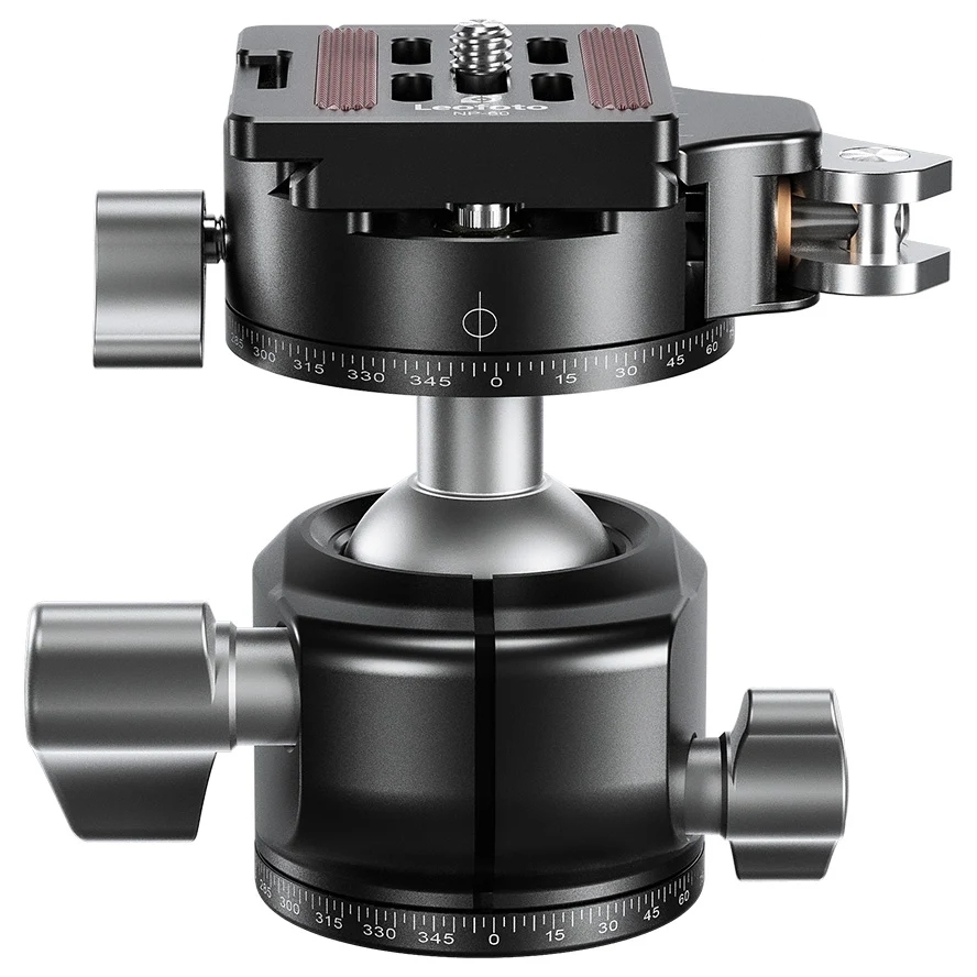 Leofoto LH Series LH-30PCL 30mm Low Profile Ball Head with PCL-52 Panning Clamp and QR Lock System - Max Load 15kg