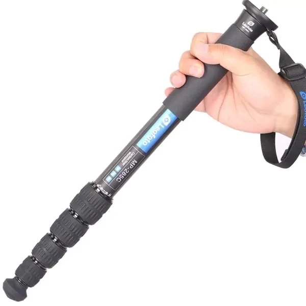 Leofoto MP-285C Carbon Fiber 5 Section Monopod - Max Load 15kg, Max Height 1530mm