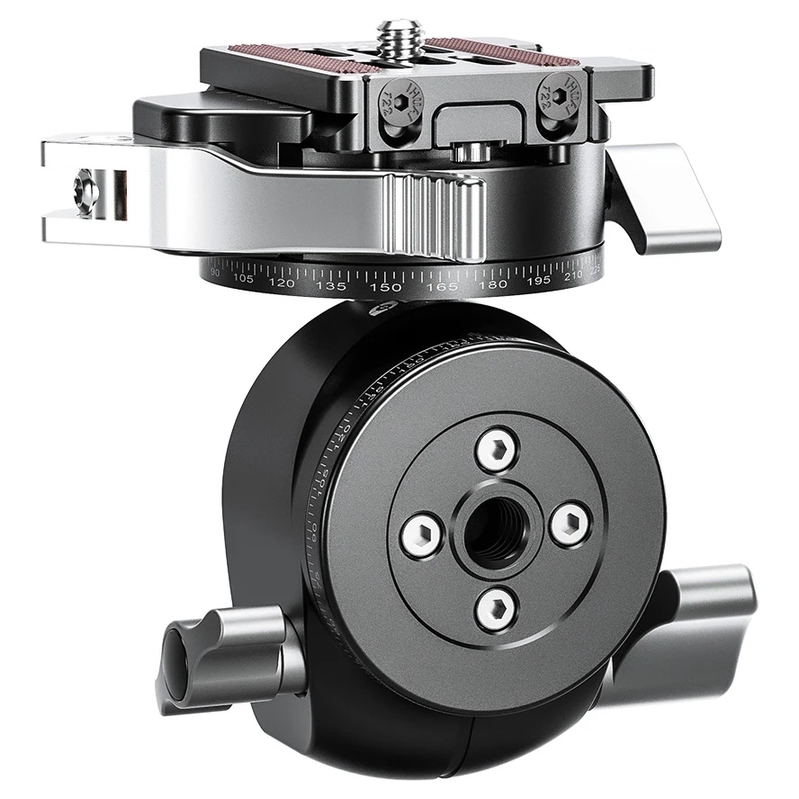 Leofoto LH Series LH-30PCL 30mm Low Profile Ball Head with PCL-52 Panning Clamp and QR Lock System - Max Load 15kg