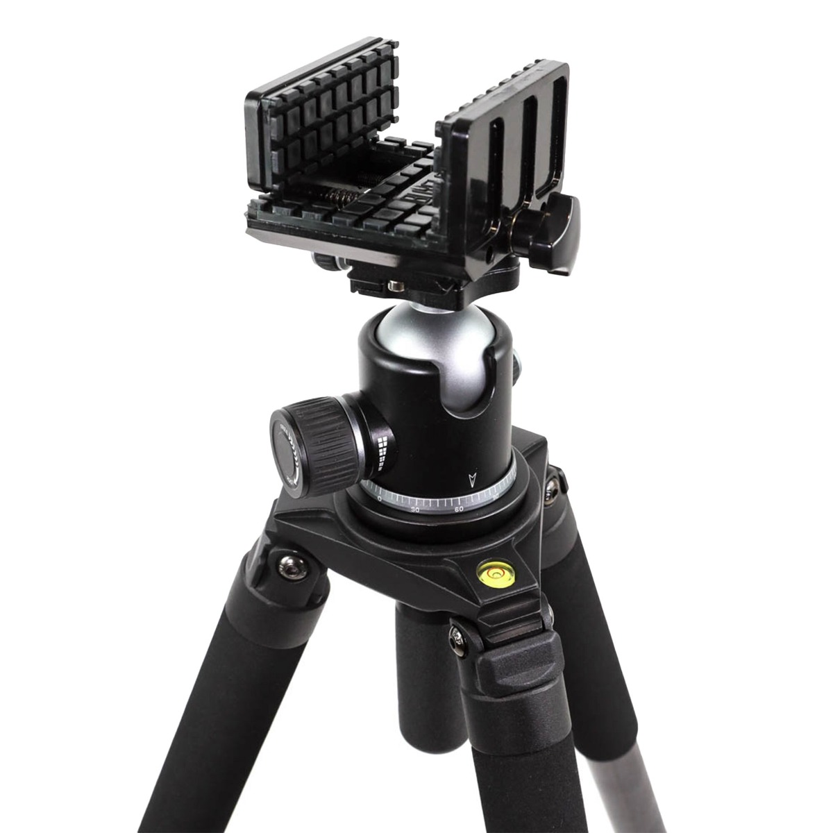 BASE Optics Heavy Duty Pan and Swivel Tripod  w/ Ball Head and Saddle Clamp (18kg Load)