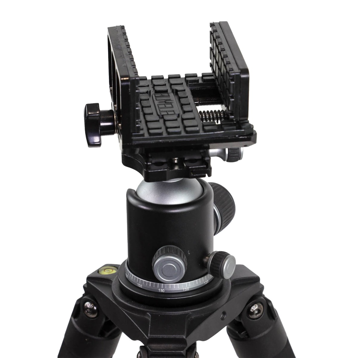 BASE Optics Heavy Duty Pan and Swivel Tripod  w/ Ball Head and Saddle Clamp (18kg Load)