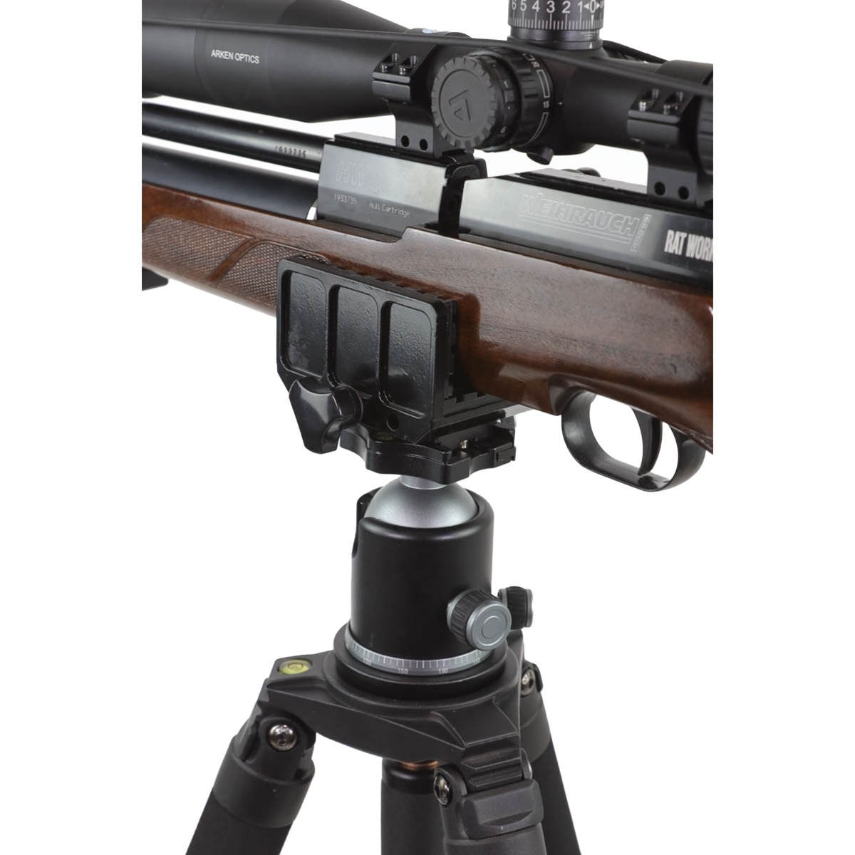 BASE Optics Heavy Duty Pan and Swivel Tripod  w/ Ball Head and Saddle Clamp (18kg Load)