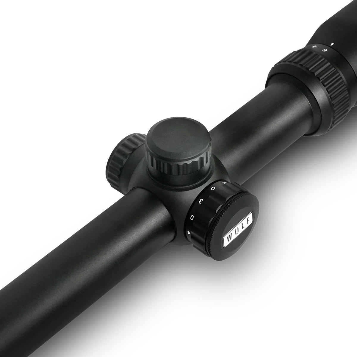 WULF Fireball LR 6-24x50 AO IR HMD 0.1MRAD 1" Rifle Scope with 9-11mm Rings