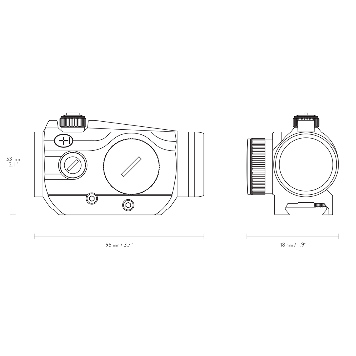 Hawke Vantage Red Dot 1x25 Weaver
