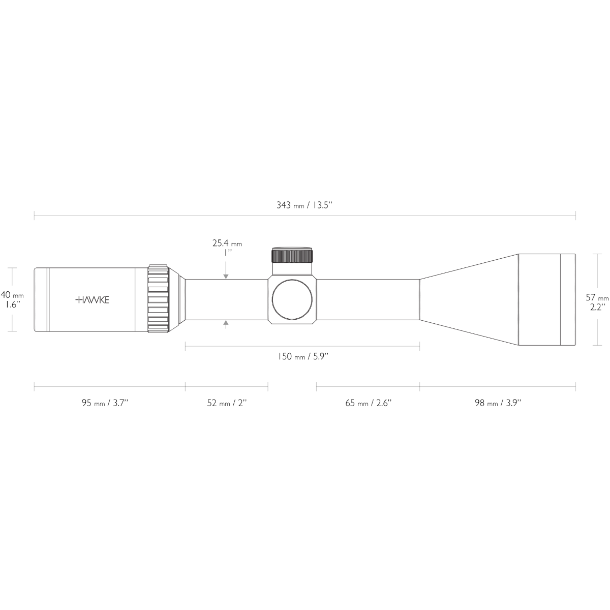 Hawke Vantage IR 3-9x50 L4A Dot Rifle Scope