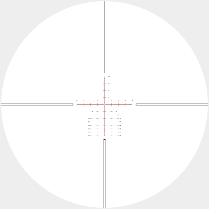 Hawke Vantage HD 34 5-25x56 FFP IR MOA Pro II (25x) 1/4MOA 34mm Rifle Scope