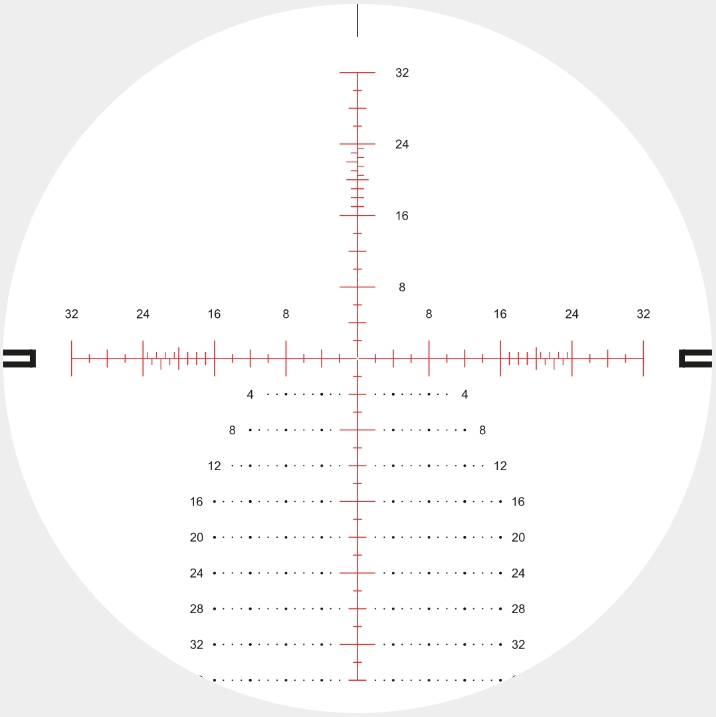 Hawke Vantage HD 34 5-25x56 FFP IR MOA Pro II (25x) 1/4MOA 34mm Rifle Scope