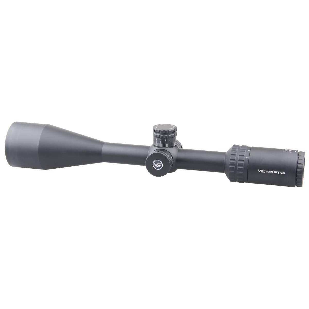 Vector Hugo 6-24x50 SFP Side Focus BDC Non IR Rifle Scope - Free Mounts
