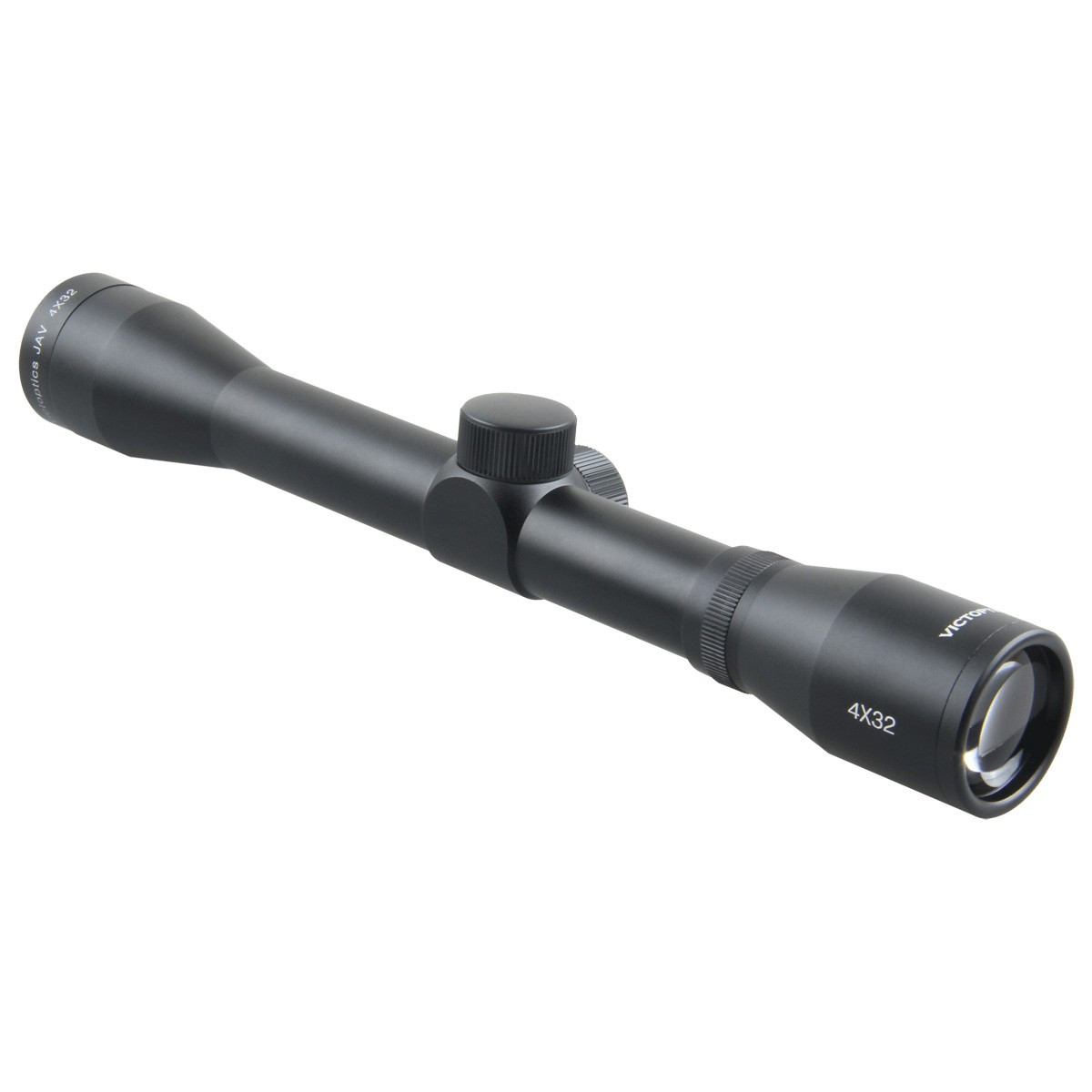 Victoptics JAV 4x32 SFP Non IR 1/4 MOA Duplex Rifle Scope - Includes Rings