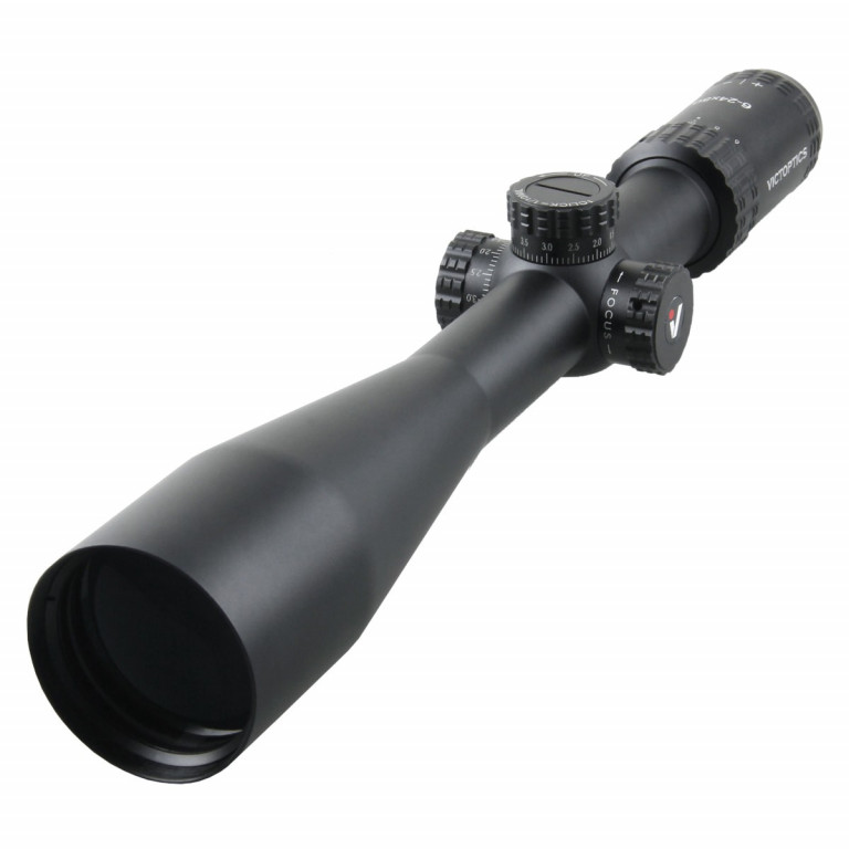 Victoptics S4 6-24x50 SFP 1/10 MRAD Non IR MDL Rifle Scope - Includes Picatinny Mounts
