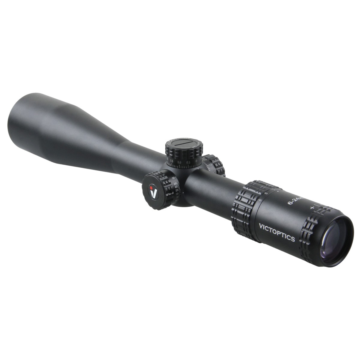 Victoptics S4 6-24x50 SFP 1/10 MRAD Non IR MDL Rifle Scope - Includes Picatinny Mounts