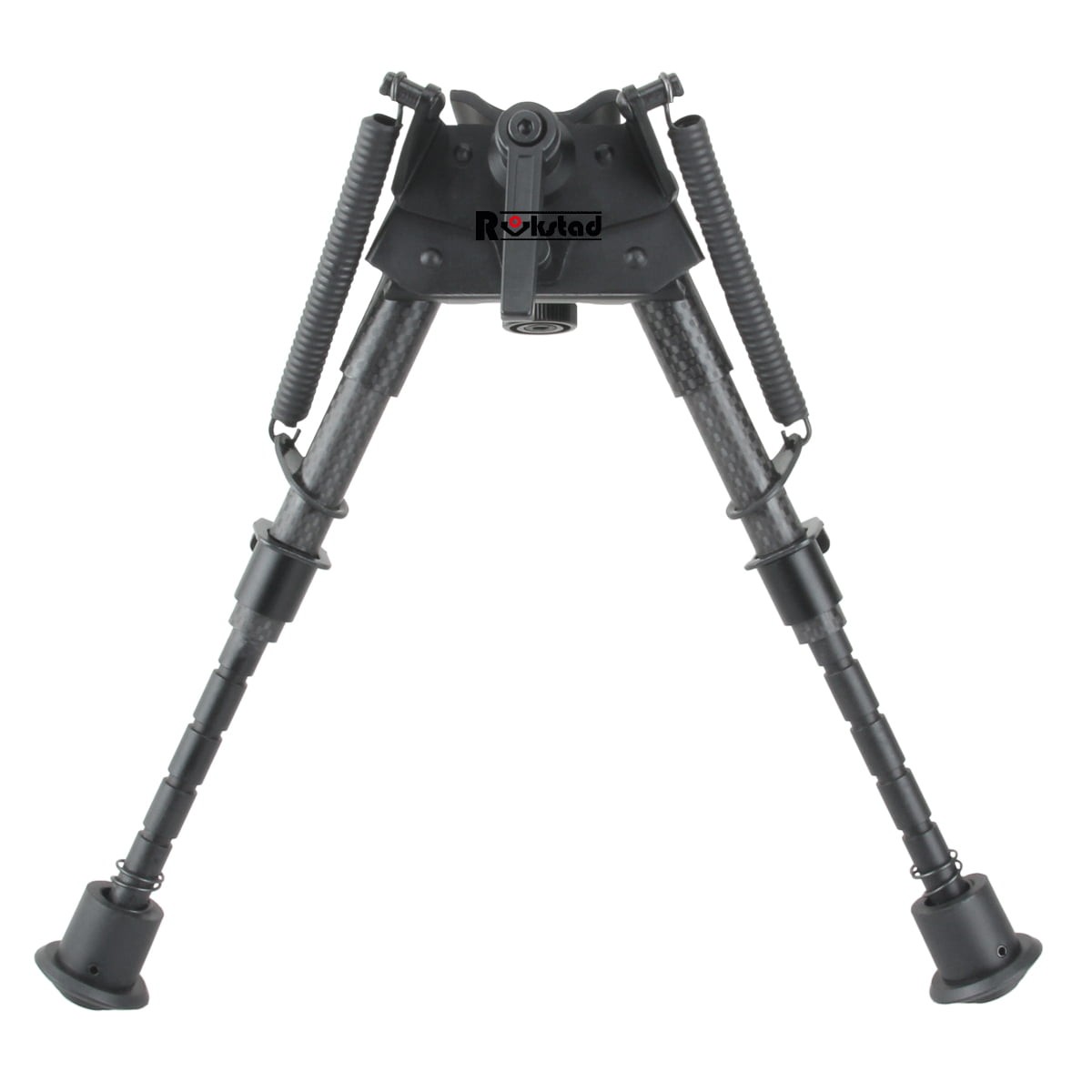 Rokstad 6-9 inch Swivel Bipod for Q/D Swivel with Lever Lock and  Carbon Fibre Legs 