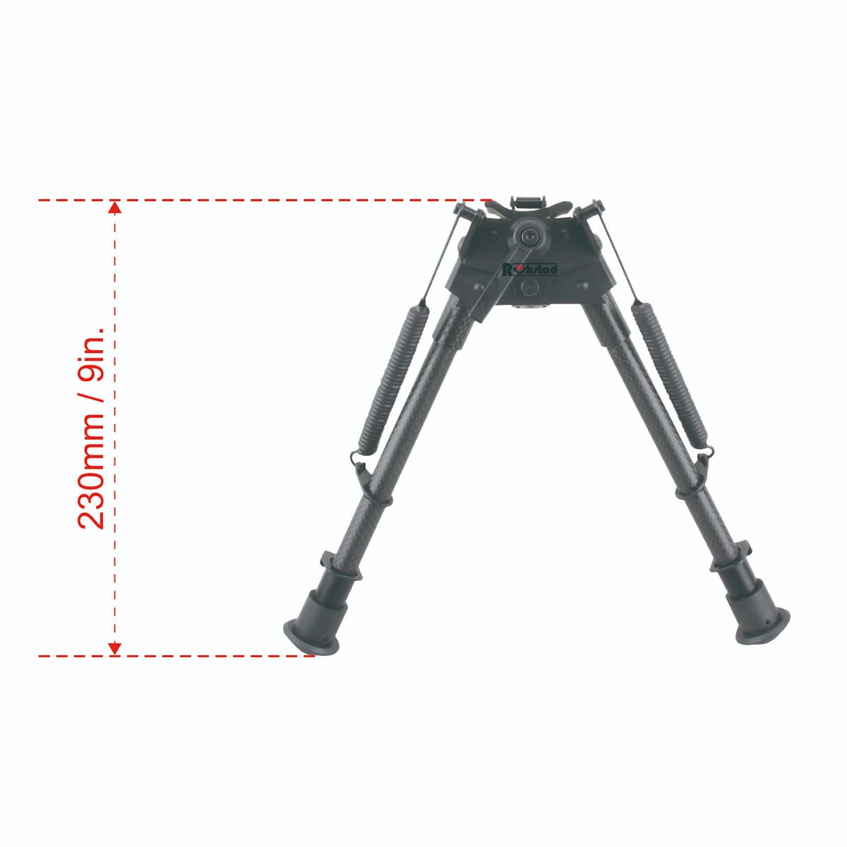 Vector Optics Rokstad 9-13.5 inch Swivel Bipod for Q/D Swivel with Lever Lock and Carbon Fibre Legs