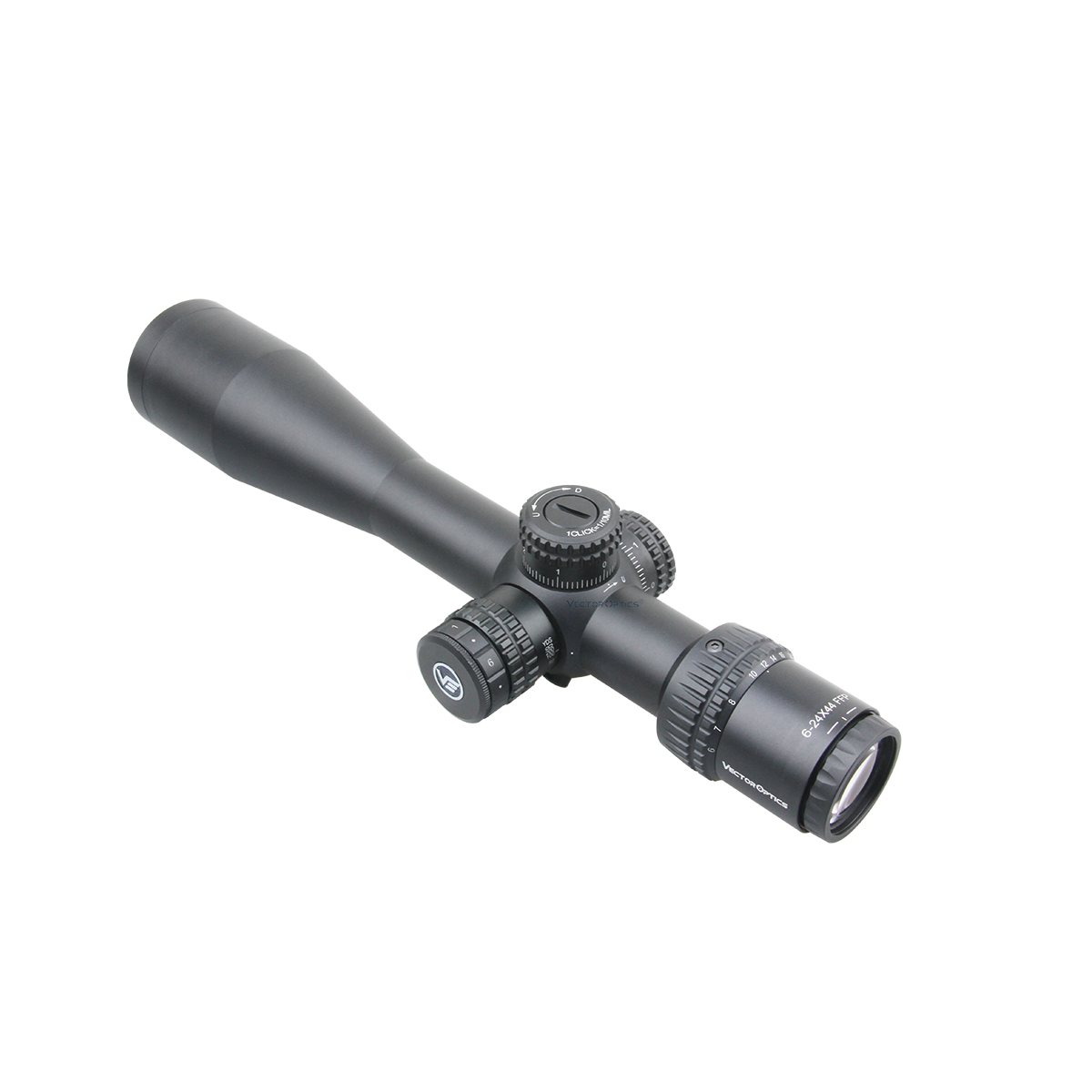 Vector Veryon 6-24x44 Illuminated Side Focus Super Compact FFP Rifle Scope - Free mounts