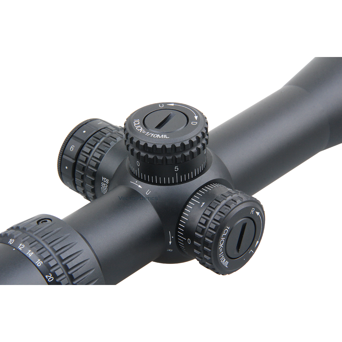 Vector Veryon 6-24x44 Illuminated Side Focus Super Compact FFP Rifle Scope - Free mounts