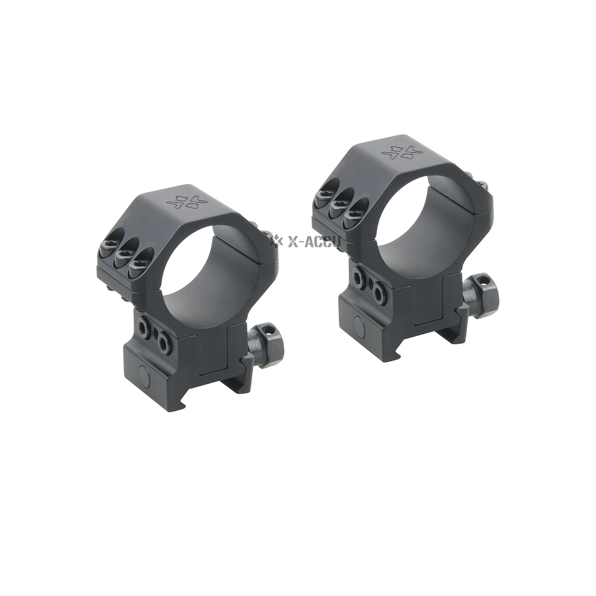Vector Optics X-ACCU 30mm Adjustable Elevation Picatinny Rings 