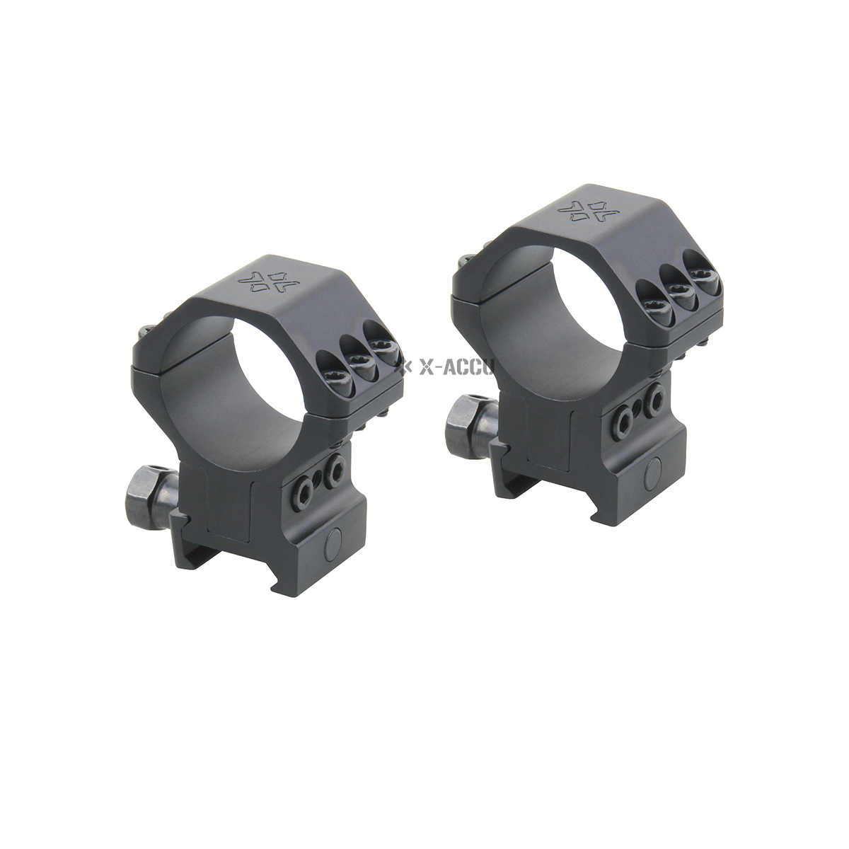 Vector Optics X-ACCU 30mm Adjustable Elevation Picatinny Rings 