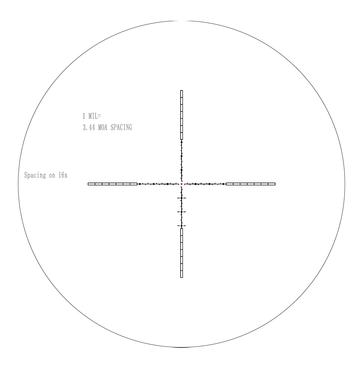 WULF Optics Lightning 30E 4-16x50 SFP IR W-MIL2 0.1MRAD 30mm Rifle Scope