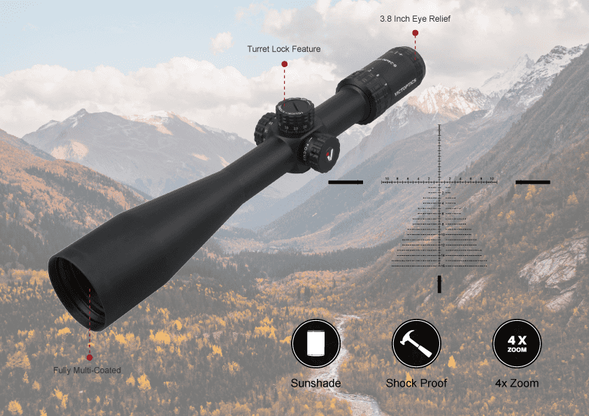 DO NOT ENABLE Vector Optics VictOptics S4 6-24x50 First Focal Plane Riflescope w/ Picatinny/Weaver Mounts