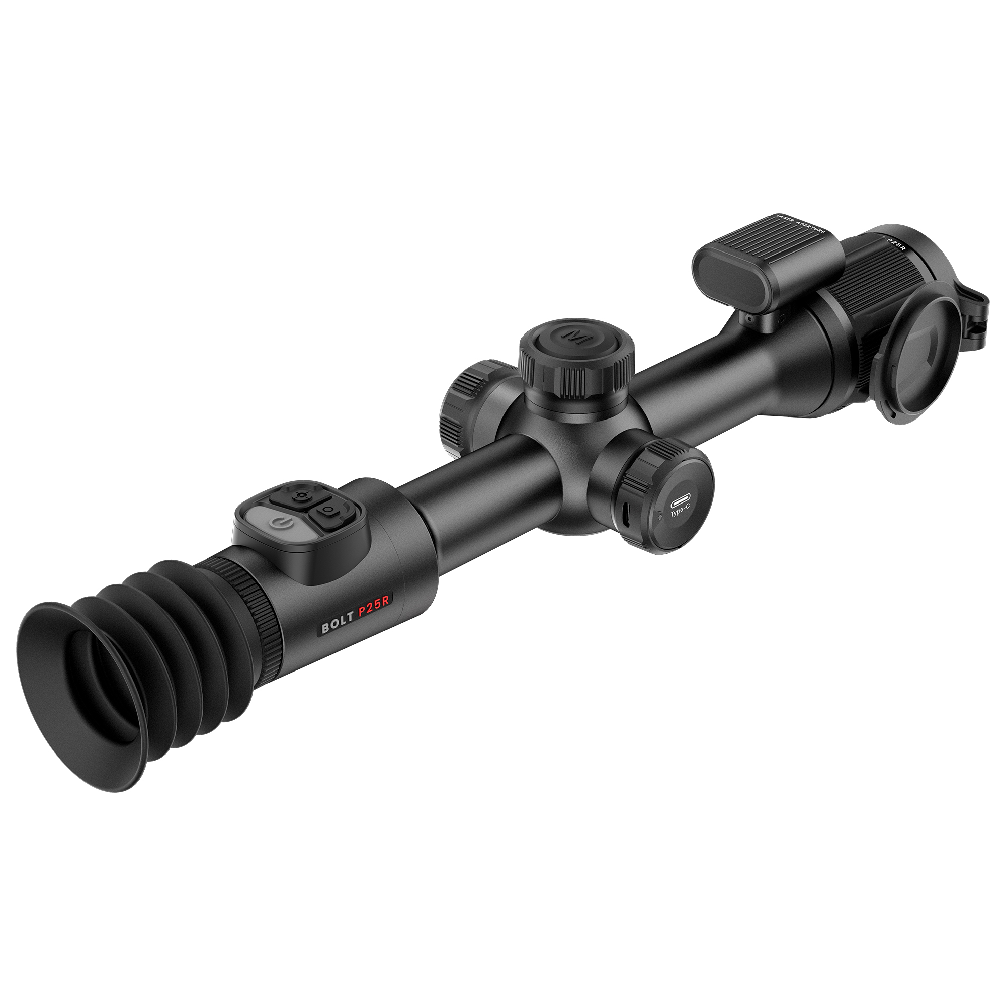 NocPix Bolt P25R Thermal Imaging LRF Rifle Scope with Ballistics Calculator - 25mm, 256x192, ≤20mK, 12μm