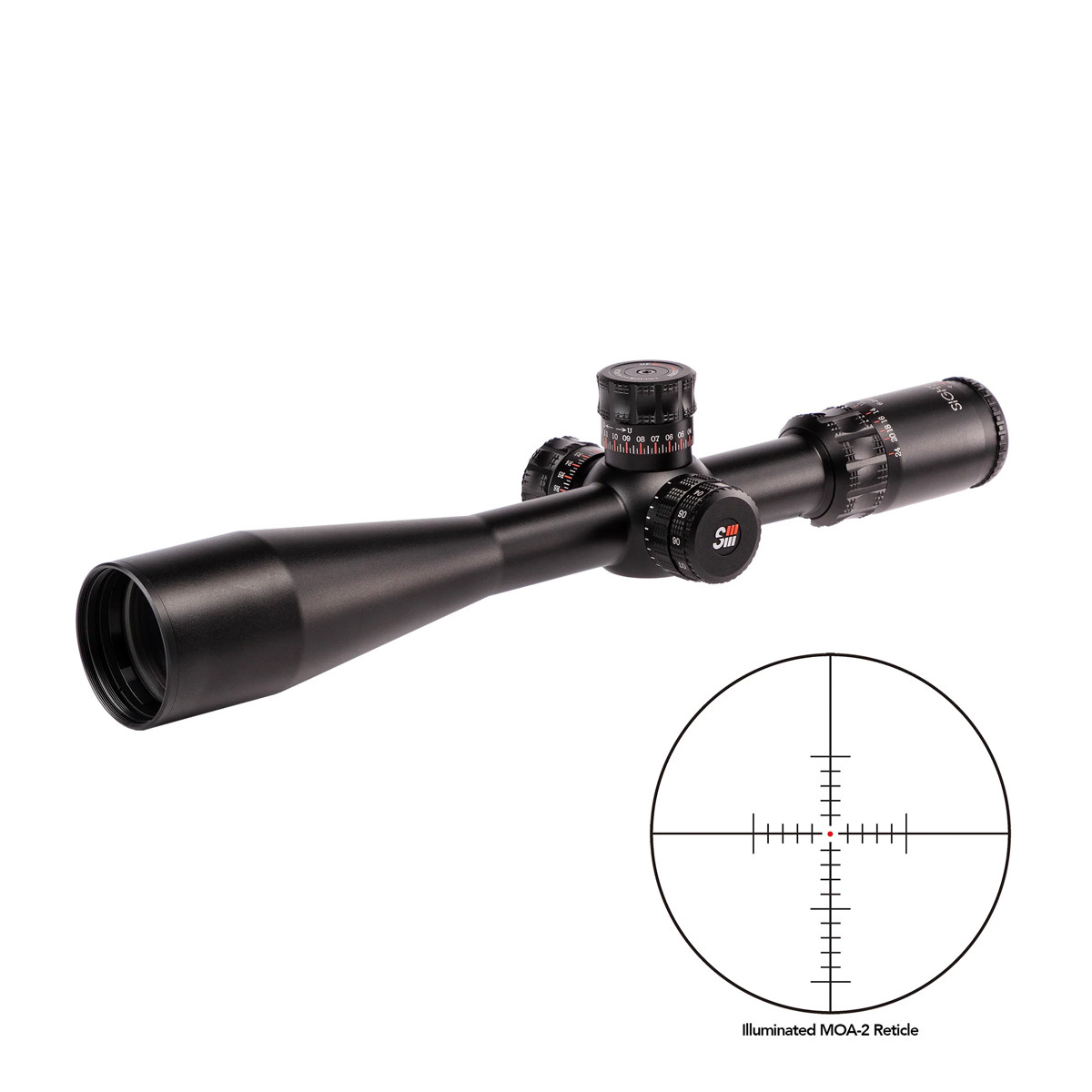Sightron SIII 6-24x50 Precision Long Range IR Zero Stop MH-5 30mm Rifle Scope
