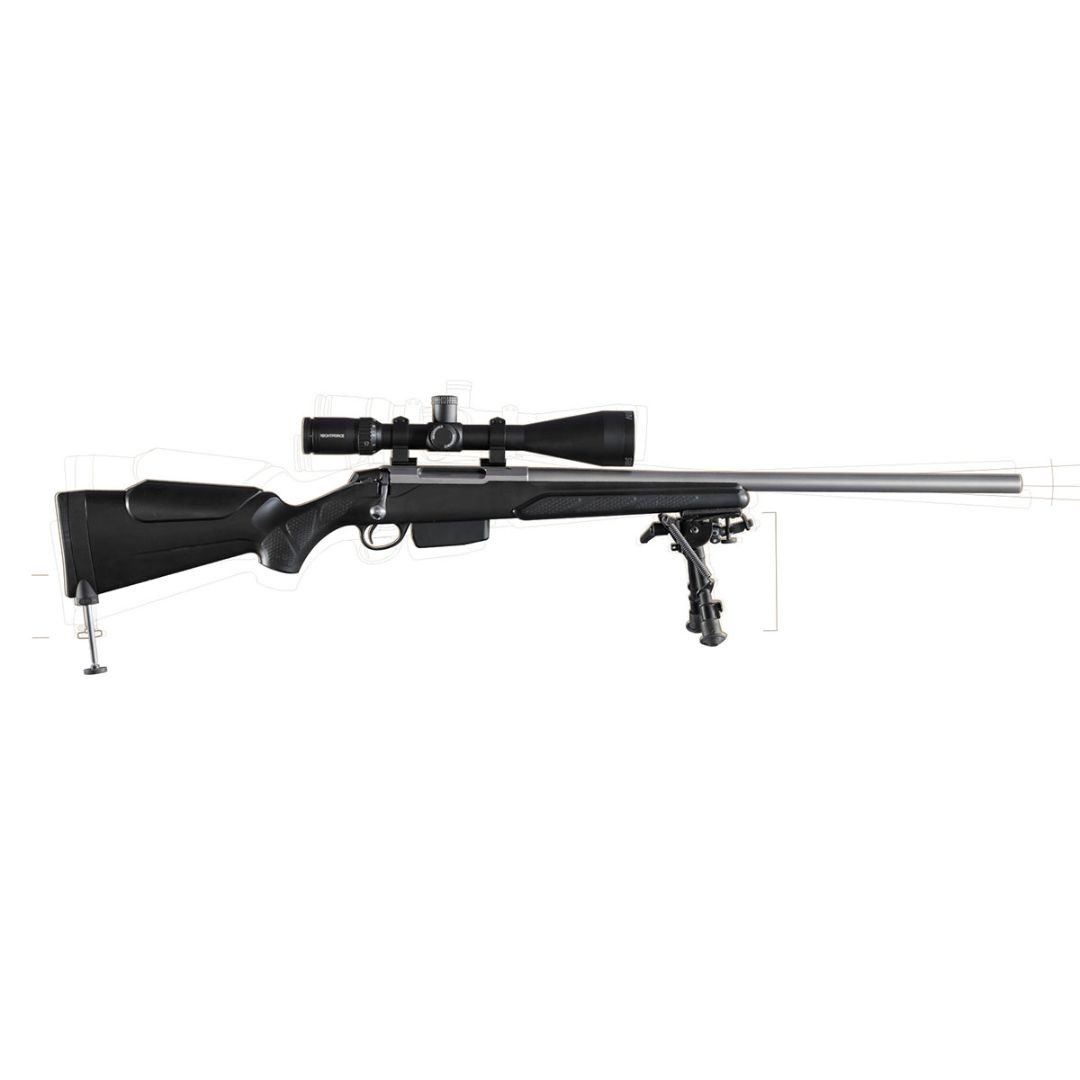 ZP-1 Oil Dampened Monopod by GLB Industrial - Fit to Any Common Rifle Stock.