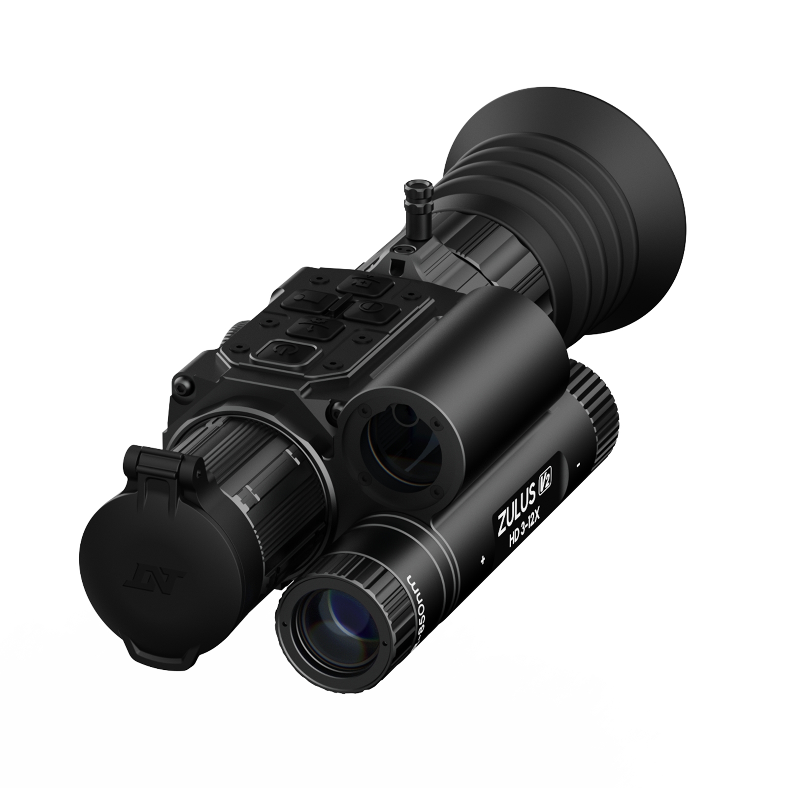 DNT Optics ZULUS HD ZHD312R V2 - 3-12X Digital Night Vision Scope With LRF And Ballistic Calculator (Includes PM20L Picatinny Rail)