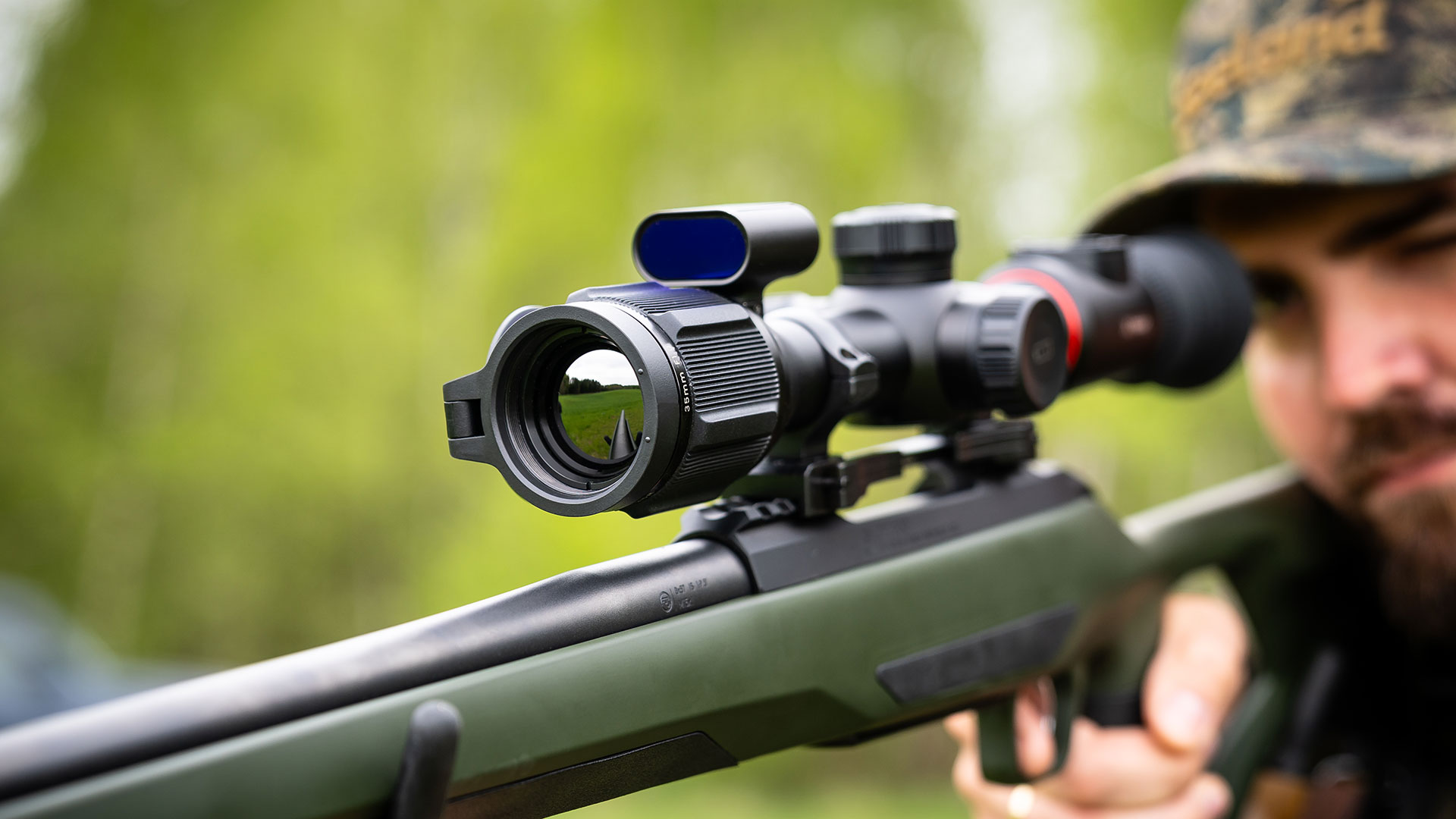 NoxPix Bolt L35R Thermal Imaging LRF Rifle Scope with Ballistics Calculator - 35mm, 384x288, ≤20mK, 12μm