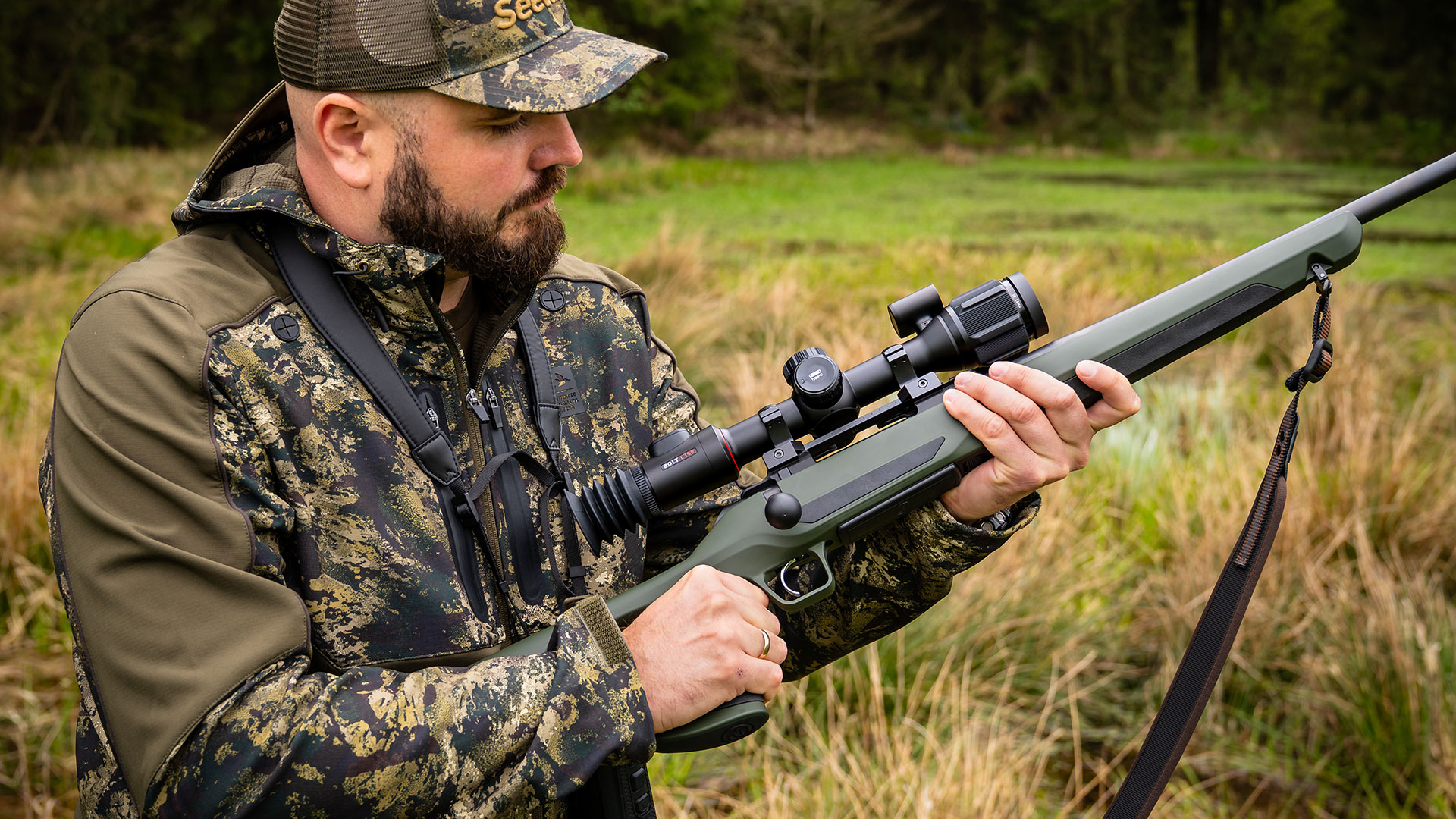 NoxPix Bolt L35R Thermal Imaging LRF Rifle Scope with Ballistics Calculator - 35mm, 384x288, ≤20mK, 12μm