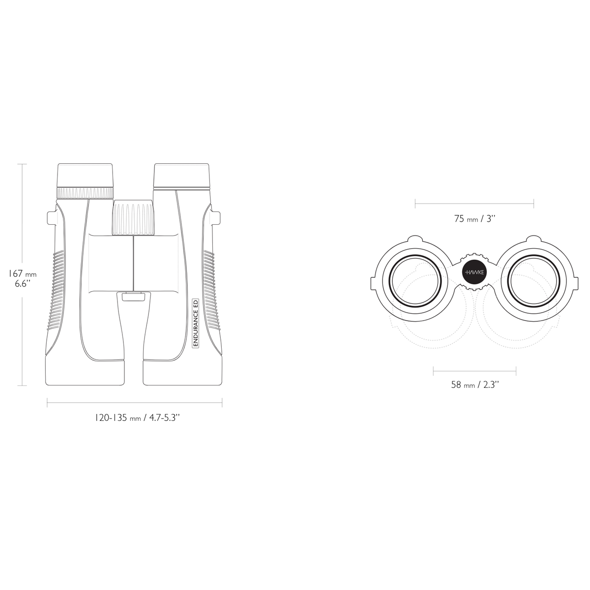  Hawke Endurance ED 10x50 Binocular (Black)
