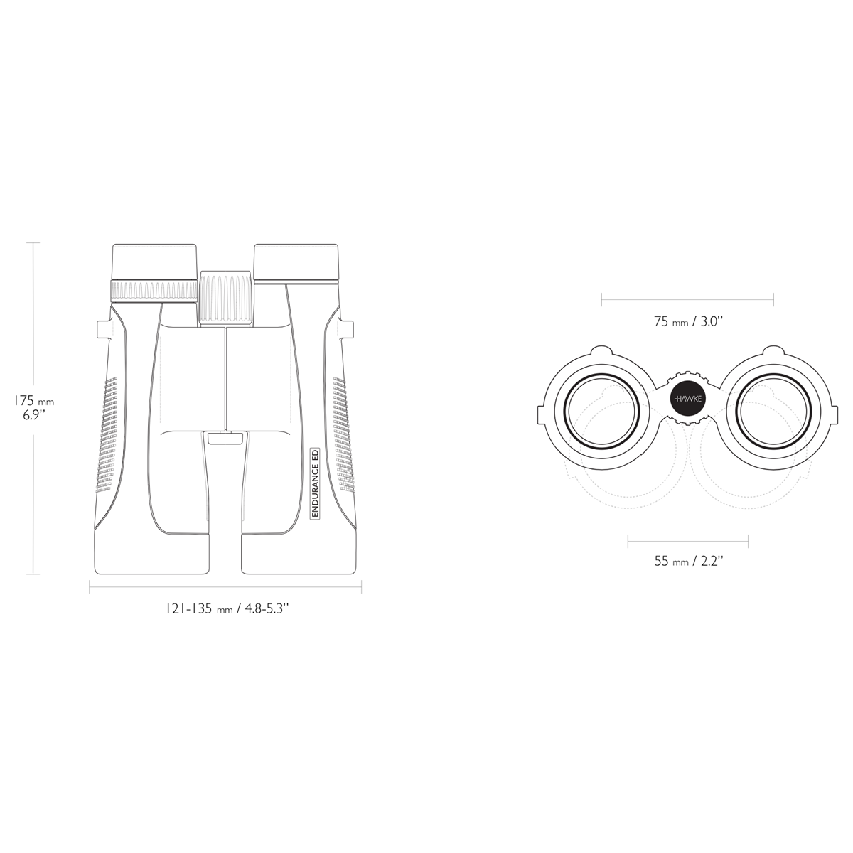 Hawke Endurance ED Marine 7x50 Binoculars – Blue