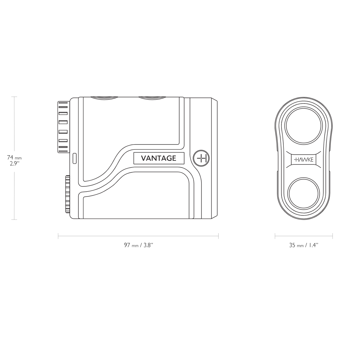 Hawke Vantage 6x21 LRF 600 Range Finder