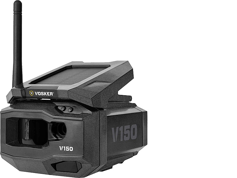 Vosker V150 LTE Solar Cellular Camera - Black