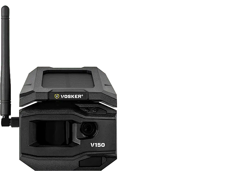 Vosker V150 LTE Solar Cellular Camera - Black