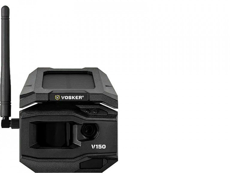Vosker V150 LTE Solar Cellular Camera - Black