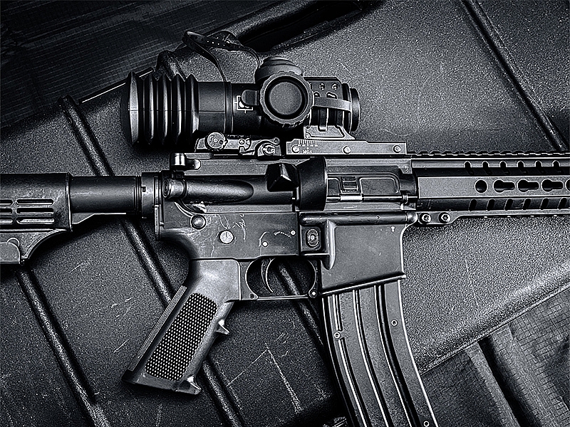 Immersive Optics 5x24 Mildot w/MOA ADJ MOUNTS Prism Rifle Scope 