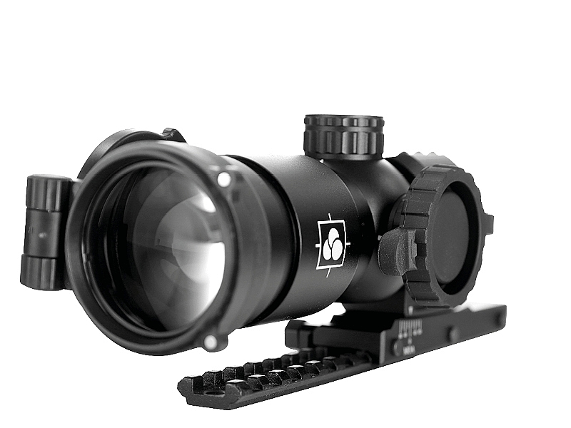 Immersive Optics 5x30 Pro Mildot Rapid Prism Scope with MOA Adjustable Mounts 