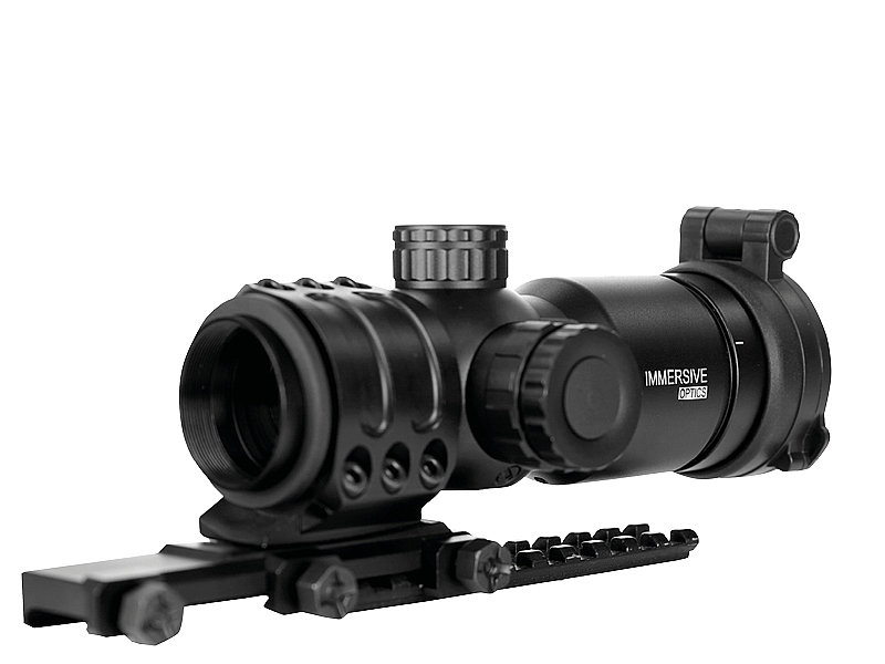 Immersive Optics 5x30 Pro Mildot Prism Scope with MOA Adjustable Mounts