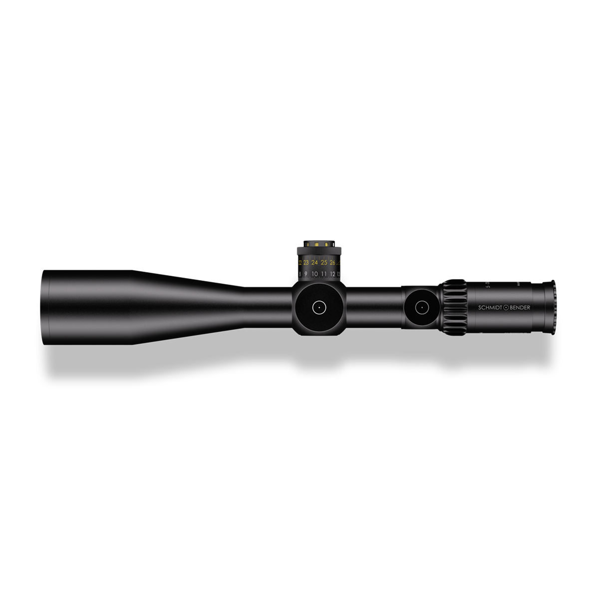 Schmidt & Bender PM II LP 5-25x56 FFP Illuminated GRID DT/ST 1cm ccw 0.1 MRAD Rifle Scope