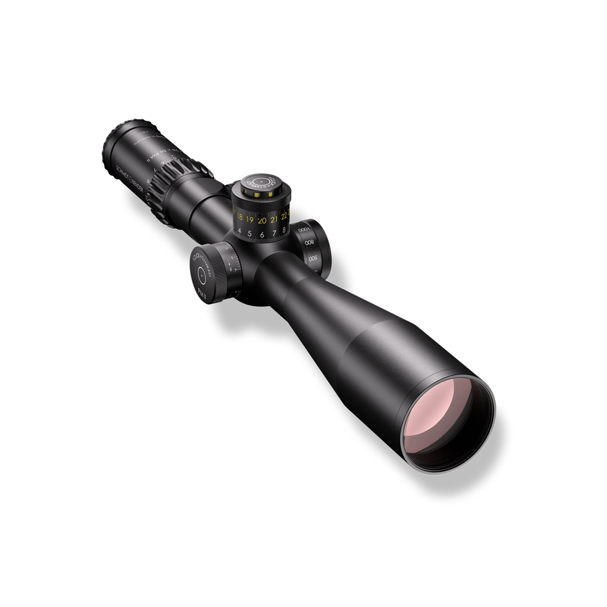 Schmidt & Bender PM II LP 5-25x56 FFP Illuminated GRID DT/ST 1cm ccw 0.1 MRAD Rifle Scope
