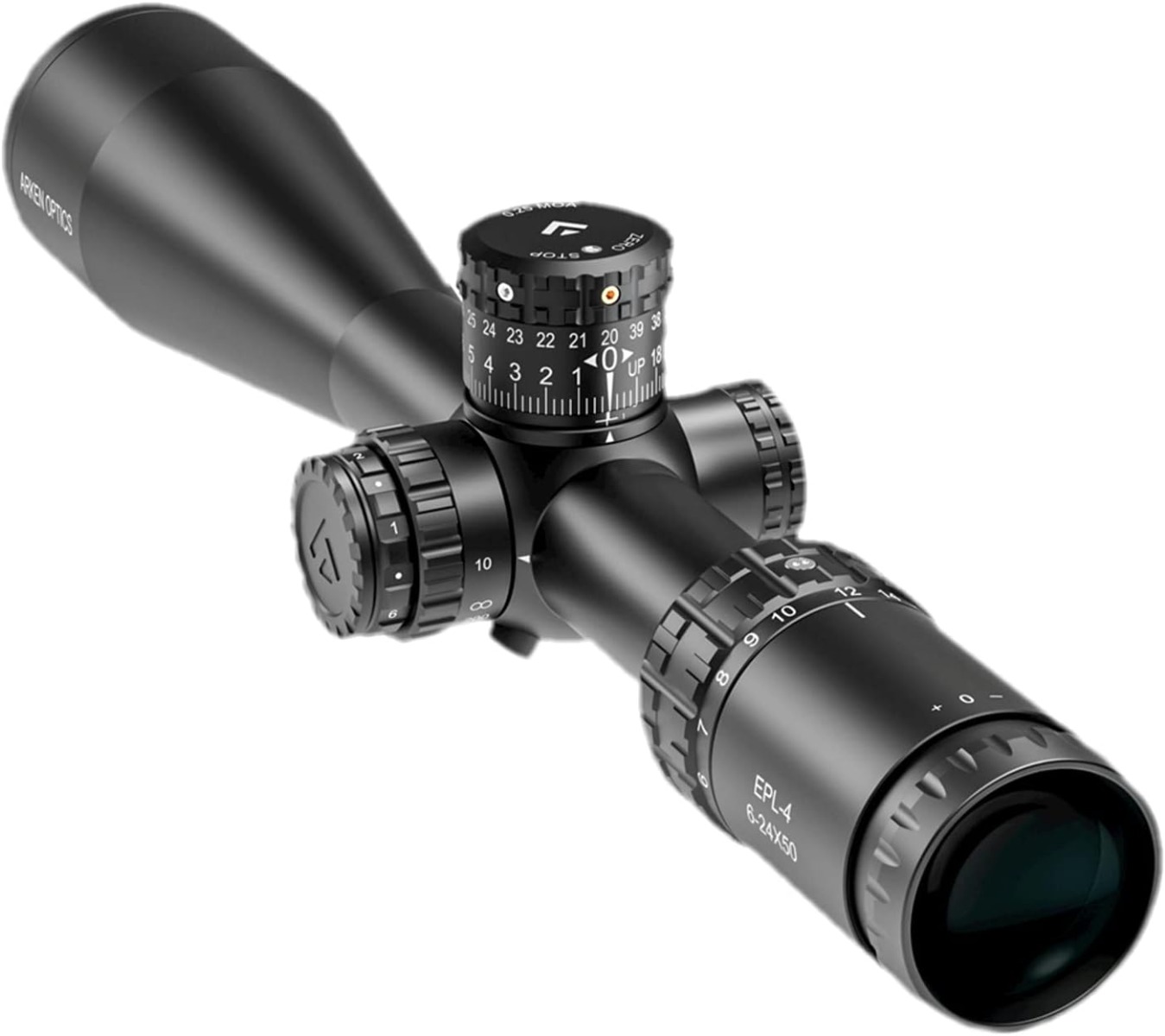 Arken Optics EPL4 6-24x50 FFP VHR Illuminated Rifle Scope -MOA