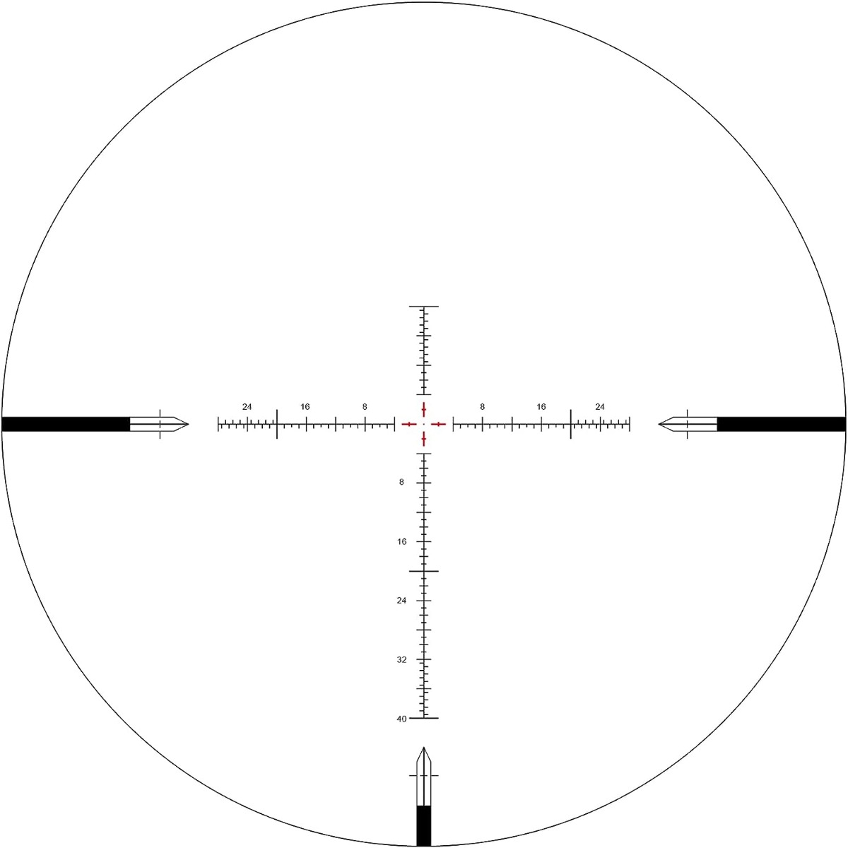 Arken Optics EPL4 6-24x50 FFP VHR Illuminated Rifle Scope -MOA