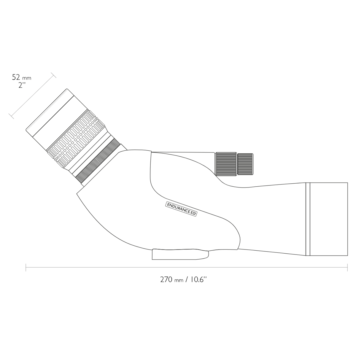 Hawke Endurance ED 13-39x50 Angled Compact Spotting Scope