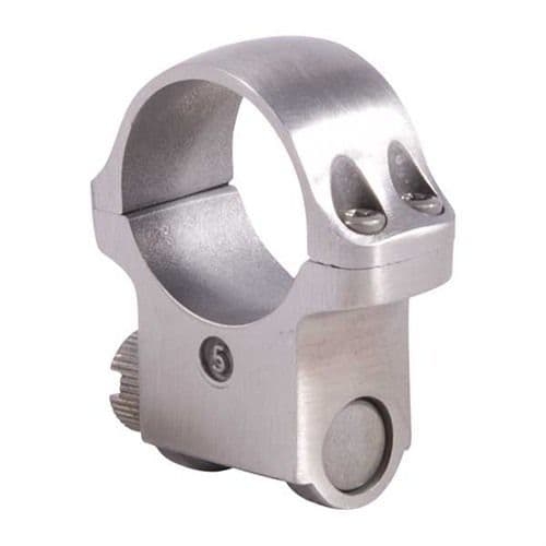 Ruger 5K 1" Stainless High Rifle Scope Single Mount Ring (For KM77, K77, 10/22, K1, Redhawk)