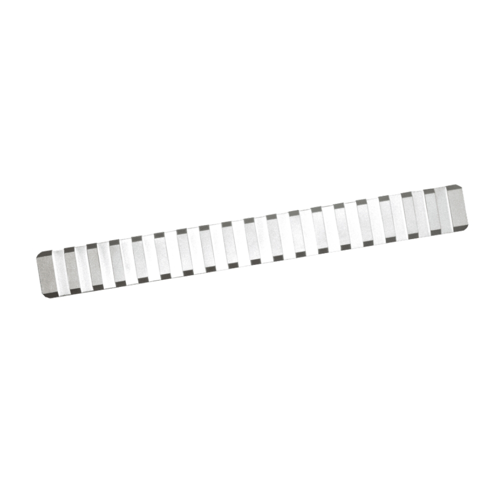 REED Gunmakers Rail - Silver Radius Bottom, Picatinny, Vapour Blasted Aluminium, 0 MOA