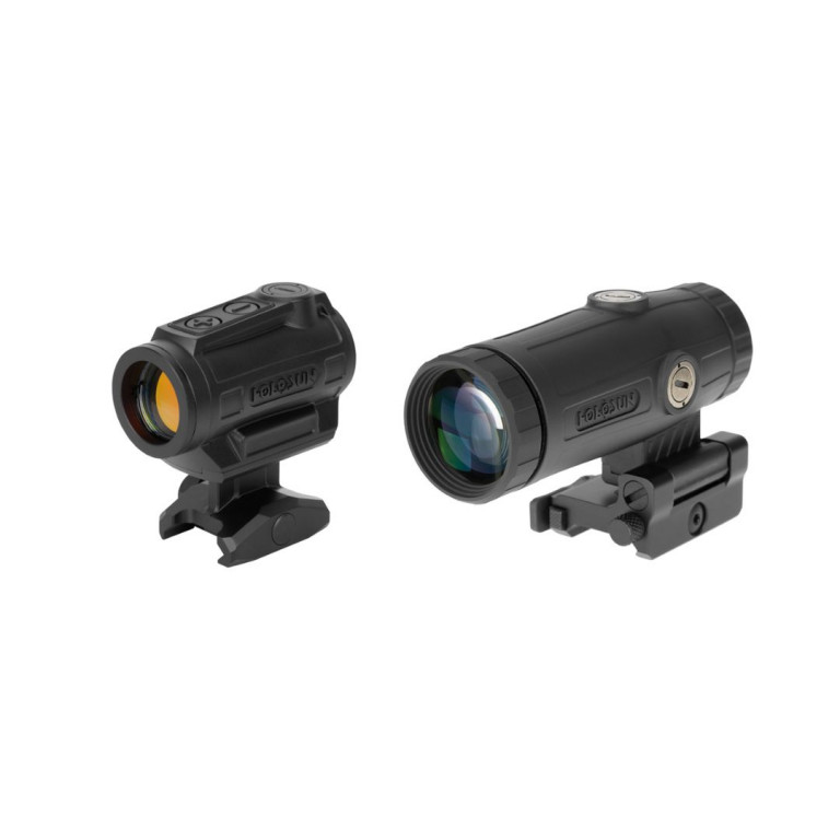 Holosun ARO 2MOA Red Dot Reticle with HM3X 3x Micro Magnifier with QD Flip