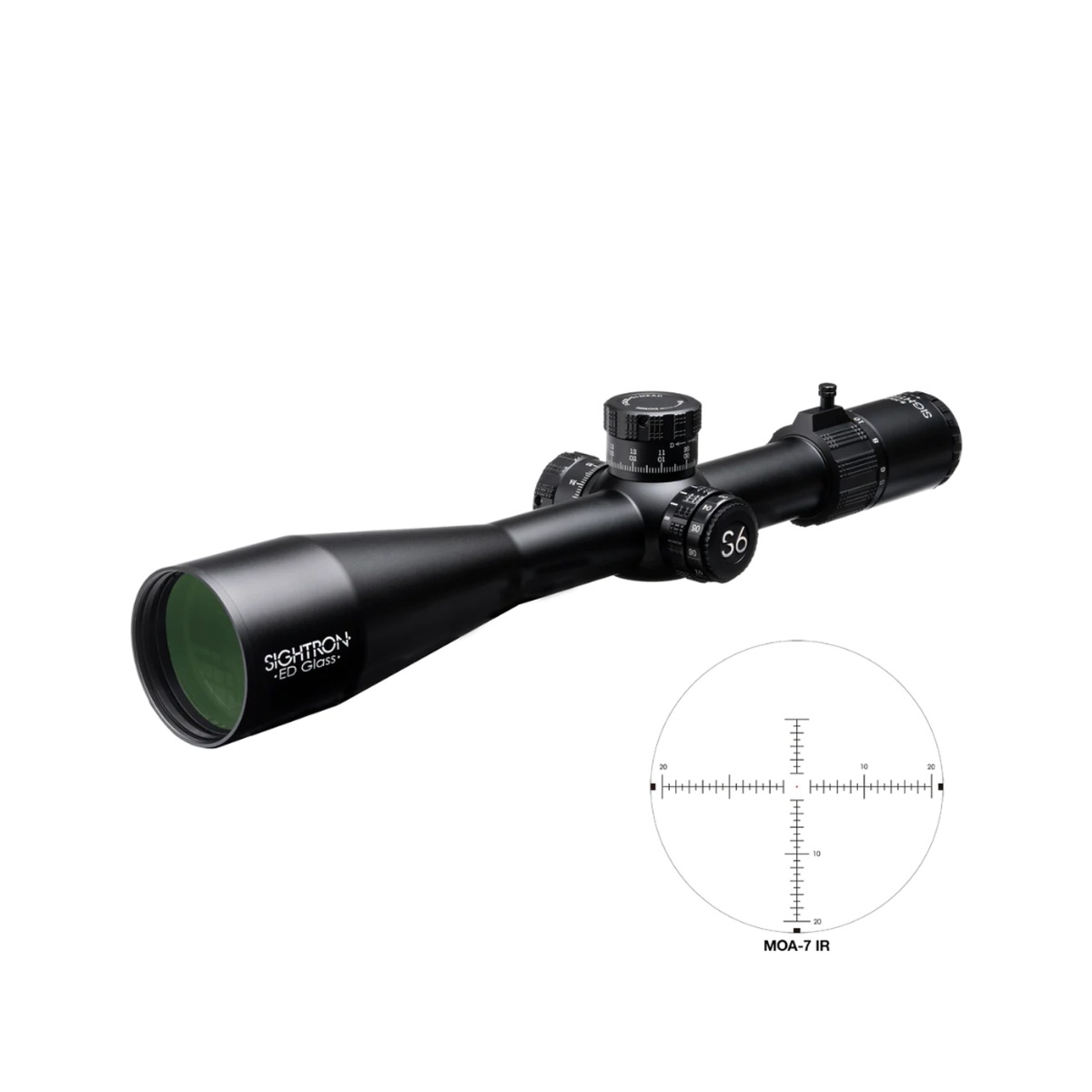 Sightron S6 5-30x56 ED SFP Illuminated MOA-7 1/4MOA 34mm Rifle Scope