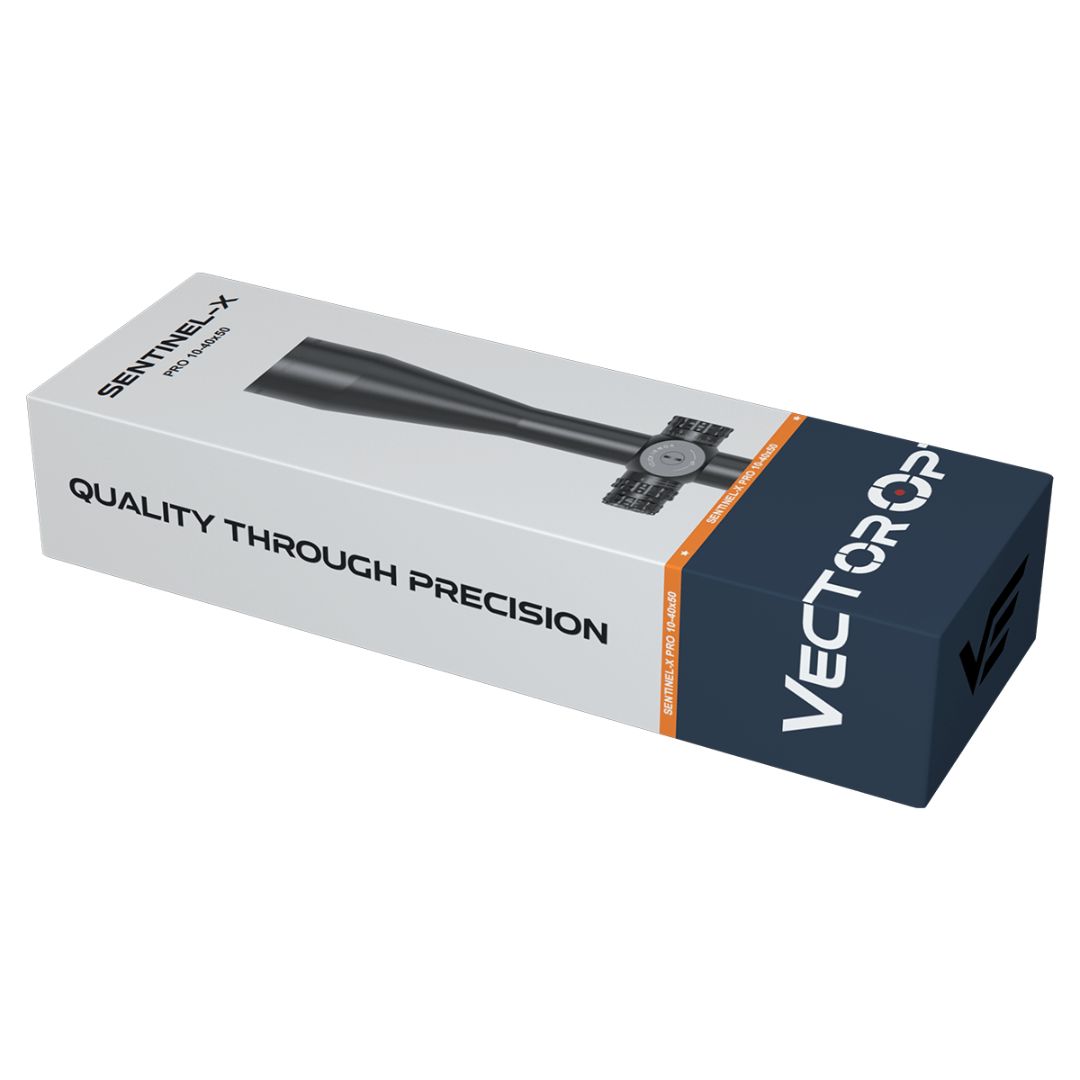 Vector Optics Sentinel-X Pro 10-40x50 IR COM-25M 1/8 MOA SFP Rifle Scope