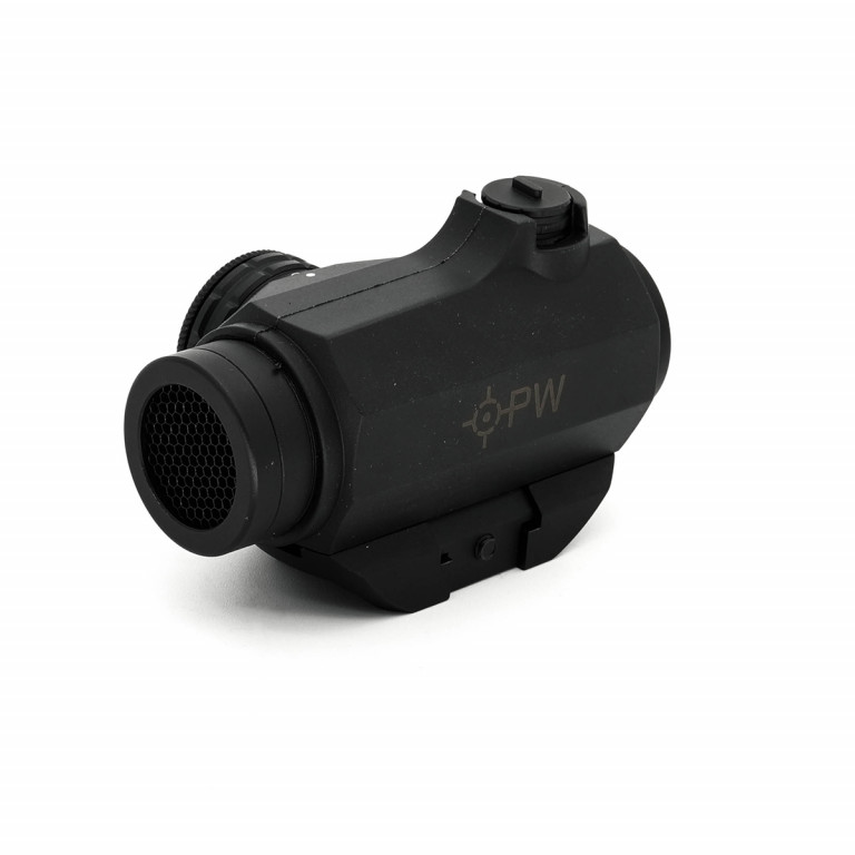 SPINA Optics OPW Branded Pathogen 1x20 2 MOA 50yd Red Dot Sight with QD Riser & Rheostat System